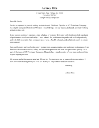 Best Petroleum Operator Cover Letter Examples Livecareer