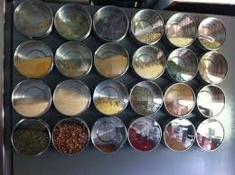 16 magnetic spice jars,ruckae spice containers with metal wall base,storage containers with the metal strip of the rack securely holds the aluminum canisters in place. Pin On Craft Project Ideas