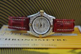 Quartz w/ sweep seconds and date. Breitling Windrider Callistino Diamond Dial Bezel Hackett Watches