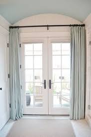 Attempting to open the doors while the curtains are closed damages the curtain fabric, rods and brackets. Pin On French Doors