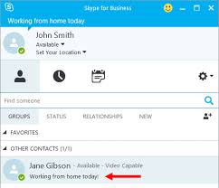 Adding A Personal Note In Skype For Business Velsoft Blog