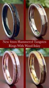 Men Women Hammered Wedding Band Hammered Wedding Bands Rings Mens Wedding Bands Pink Wedding Rings