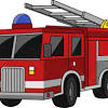 Fire trucks are fun to color, shiny and bright red! 1