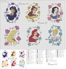 disney princess cross stitch portraits disney cross stitch