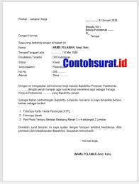 Surat Lamaran Kerja Sederhana Dan Benar Sederhana Amplop Tanda