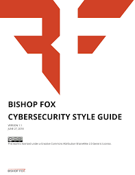 BISHOP FOX CYBERSECURITY STYLE GUIDE