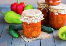 кабачковая икра без моркови с томатной пастой на зиму Pin Na Doske Eda