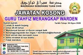 Explore tweets of kerja kosong @kerjakosong123 on twitter. Jawatan Kosong Guru Tahfiz Madrasah Stc Original Facebook