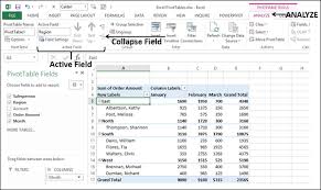 excel pivot tables tools tutorialspoint