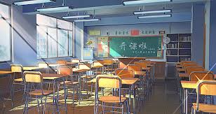 Japanese Classroom Type By Armand Michel Japanese Countryside Anime Classroom Anime Places