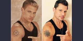 Jessica simpson appeared on buzzfeed news' am to dm and was asked if the show newlyweds tore apart her marriage to nick lachey. Nick Lachey Inked Over His 98 Degrees Tattoo A Side