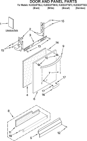 Thermal fuses, door catch kits, rib belts Kitchenaid Kuds03ftss3 Dishwasher Partswarehouse