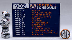 Southeastern Conference On Twitter 2021 Auburnfootball Schedule Wareagle X Secfb