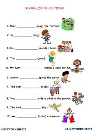 Check spelling or type a new query. Simple Present Continuous Tense Worksheet For Grade 2