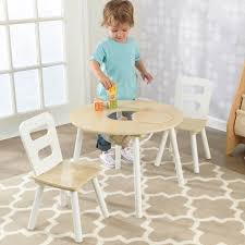 Round Storage Table 2 Chair Set Natural White Round Table And Chairs Toddler Table And Chairs Toddler Table