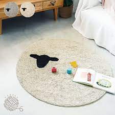 楽天市場 インターフォルム公式 送料無料 horkko ホルッコ ラグ マット おしゃれ お洒落 かわいい インテリア 絨毯 カーペット フロアマット 100x100 cm 北欧 ナチュラル シンプル ガーリー フェミニン リビング ダイニング 寝室 書斎 一人暮らし 新居 洗濯可