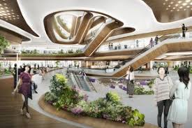 Singapore changi airport's terminal 3 will have a flat but intriguing roof consisting of many skylights allowing natural light into the terminal building. Changi Airport Complex Architect Magazine