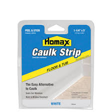 How to caulk your bathtub or shower. Homax Floor And Tub Caulk Strip White 1 1 4 X 5 Amazon Com Industrial Scientific