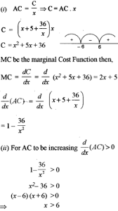 We can see from this that the average cost function has an absolute minimum. The Average Cost Function Ac For A Commodity Is Given By Ac X 5 36 X In Terms Of Output X Find The I Total Cost And The Marginal Cost