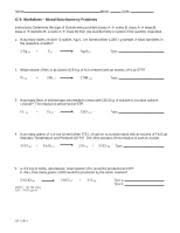 Worksheet Mole Mole And Mass Mass Stoichiometry Problems 2012 2013 Name Block Date Ic Ch 9 Worksheet Stoichiometry Problems Moles To Moles Mass To Course Hero