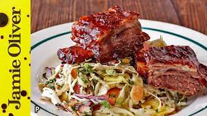 Patience is a virtue, especially when it comes to braising. Sticky Beef Ribs Slaw Jamie Oliver Youtube