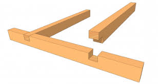 Enture A Mi Bois Au Milieu De La Piece De Support Construction Bois Assemblages Bois Defonceuse Bois