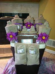 Mud pie tea towel gift basket, set of 2 gray/yellow towels, nip. Bath Towel Linens Gift Basket For The Bride Bath Towels Gift Basket Bridal Shower Gift Baskets Wedding Shower Gifts Basket