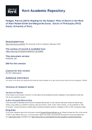 Kent Academic Repository