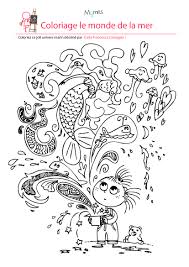 Coloriage Le Monde De La Mer Momes Net
