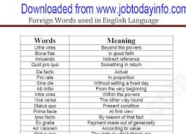Foreign Words In English Language With Meaning Pdf Download Foreign Words Foreign Language Learning English Words