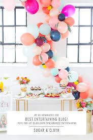 Our Favorite Parties We Re Nominated For Best Entertaining Blog Sugar Cloth Decoracion De Carnaval Guirnalda De Globos Decoracion De Cumpleanos