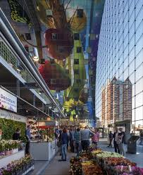 Un Marche Couvert Par Une Fresque Geante A Rotterdam Rotterdam Amsterdam Pays Bas Fresque