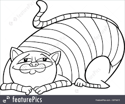 Are you searching for fat cat png images or vector? Pets Tabby Fat Cat Cartoon For Coloring Stock Illustration I3274412 At Featurepics