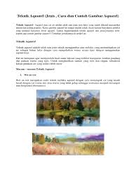 Lukisan cat air balmoral castle karya pangeran charles. Langkah Melukis Teknik Aquarel