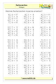Read today übungen zum erlernen der deutschen sprache. Rechenzeichen Erkennen Bis 20 Klasse 1 Kostenloses Arbeitsblatt Mit Losungen Als Pdf Download Mathe Unterrichten Nachhilfe Mathe Mathematik Lernen