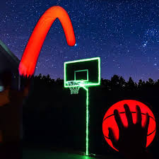 Glowcity Light Up Basketball Hoop Kit With Led Basketball Light Up Waterproof Led Lights Battery Powered Led Lights