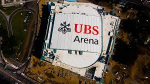 Belmont park, 2400 hempstead turnpike, elmont, ny 11003. Ubs Arena Logo Painted On Roof Of Building