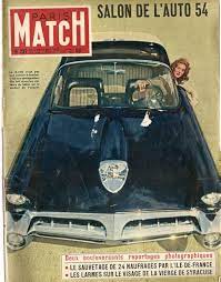 Cars For 1954 From The Cover Of Paris Match October 1953 Concept Cars Car Retro Cars