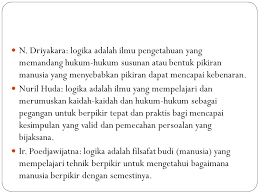 Berpikir logis berpikir secara logis adalah suatu proses berpikir dengan menggunakan logika, rasional dan masuk akal. Pertemuan Ii Pengenalan Logika Ppt Download