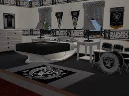 Mod The Sims Oakland Raiders Bedroom Requested Raiders Oakland Raiders Fans Oakland Raiders