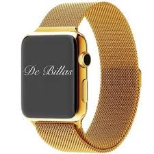 In this video our customer, gary j., gold plates a stainless steel milanese apple watch band with gold plating services', 4 station prolab cm setup for pla. Apple Customized By De Billas 24k Gold Apple Watch With Gold Milanese Band