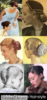 Her hair is pulled into a chignon and the curls around her face are soft and delicate. 1950s Hairstyles 50s Hairstyles From Short To Long