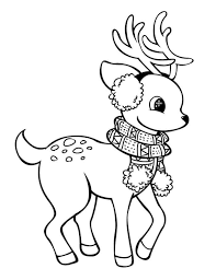 Baby Deer Coloring Pages | Deer Coloring Pages, Christmas Drawing, Reindeer  Drawing