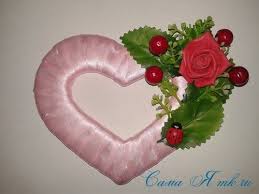 как сделать валентинки своими руками из бумаги и картона Pin Na Doske Valentinki Valentine Wreath