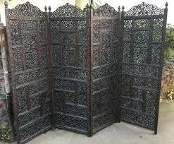 Room dividers are beautiful furniture units, which are used to make functional divisions in a. C19th Large Indian Carved Wood Room Divider Screen 423979 Sellingantiques Co Uk