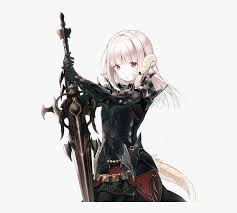 The following data was taken from the character ranking page on mal on the date of publication and is based on the amount of times each character is added. Art Id White Hair Anime Girl Knight Hd Png Download Transparent Png Image Pngitem