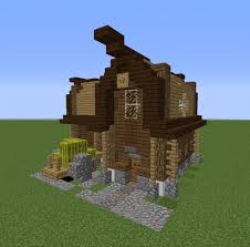 Dark oak door block (minecraft:dark_oak_door). Medieval Melon Barn Blueprints For Minecraft Houses Castles Towers And More Grabcraft