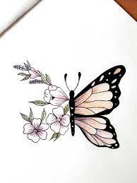 35 Ideas For Tattoo Butterfly Sketch Pencil Drawings Tattoo In 2020 Butterfly Sketch Pencil Drawings Butterfly Drawing