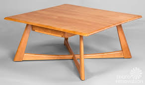 This is a mid century modern coffee table by heywood wakefield in their wheat finish. New Furniture Styles Available From Heywood Wakefield Retro Renovation