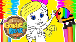 Download and print for free. Drawing And Coloring Goldie And Bear Book Pages For Kids Youtube